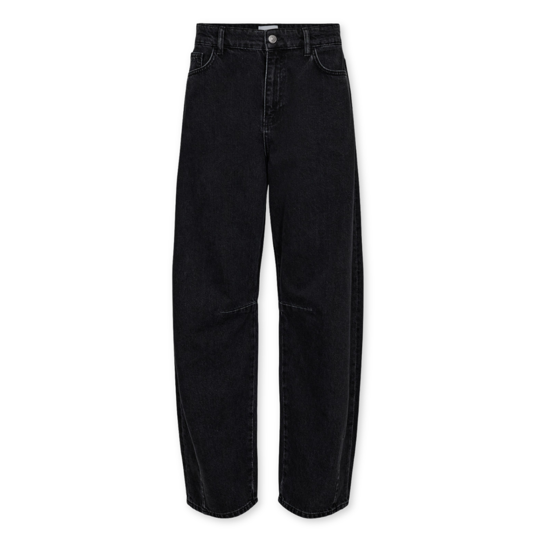 NÜMPH || NUSEVILLE MR BARREL JEANS BLACK WASHED DENIM 32“