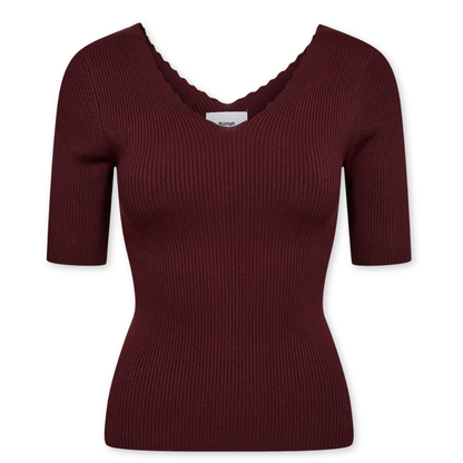 NÜMPH || NUAYELET PULLOVER CROPPED FIG