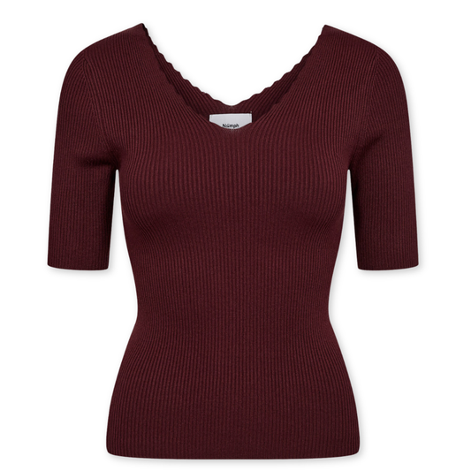 NÜMPH || NUAYELET PULLOVER CROPPED FIG