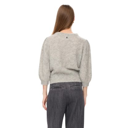 NÜMPH || NUSURI BRUSHED SS PULLOVER CHATEAU GRAY