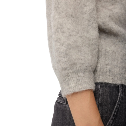 NÜMPH || NUSURI BRUSHED SS PULLOVER CHATEAU GRAY