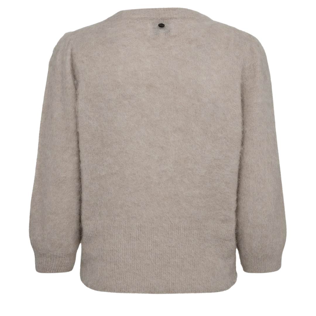 NÜMPH || NUSURI BRUSHED SS PULLOVER CHATEAU GRAY