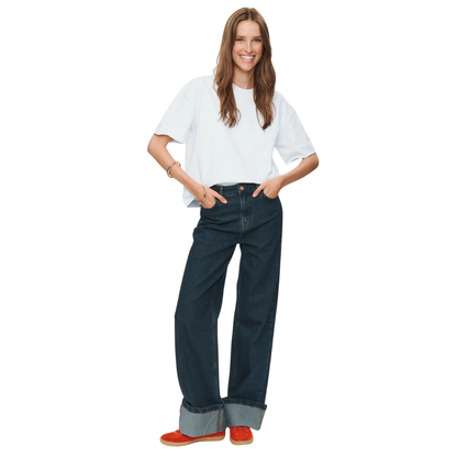 NÜMPH || NUTORONTO WIDE JEANS OBSIDIAN