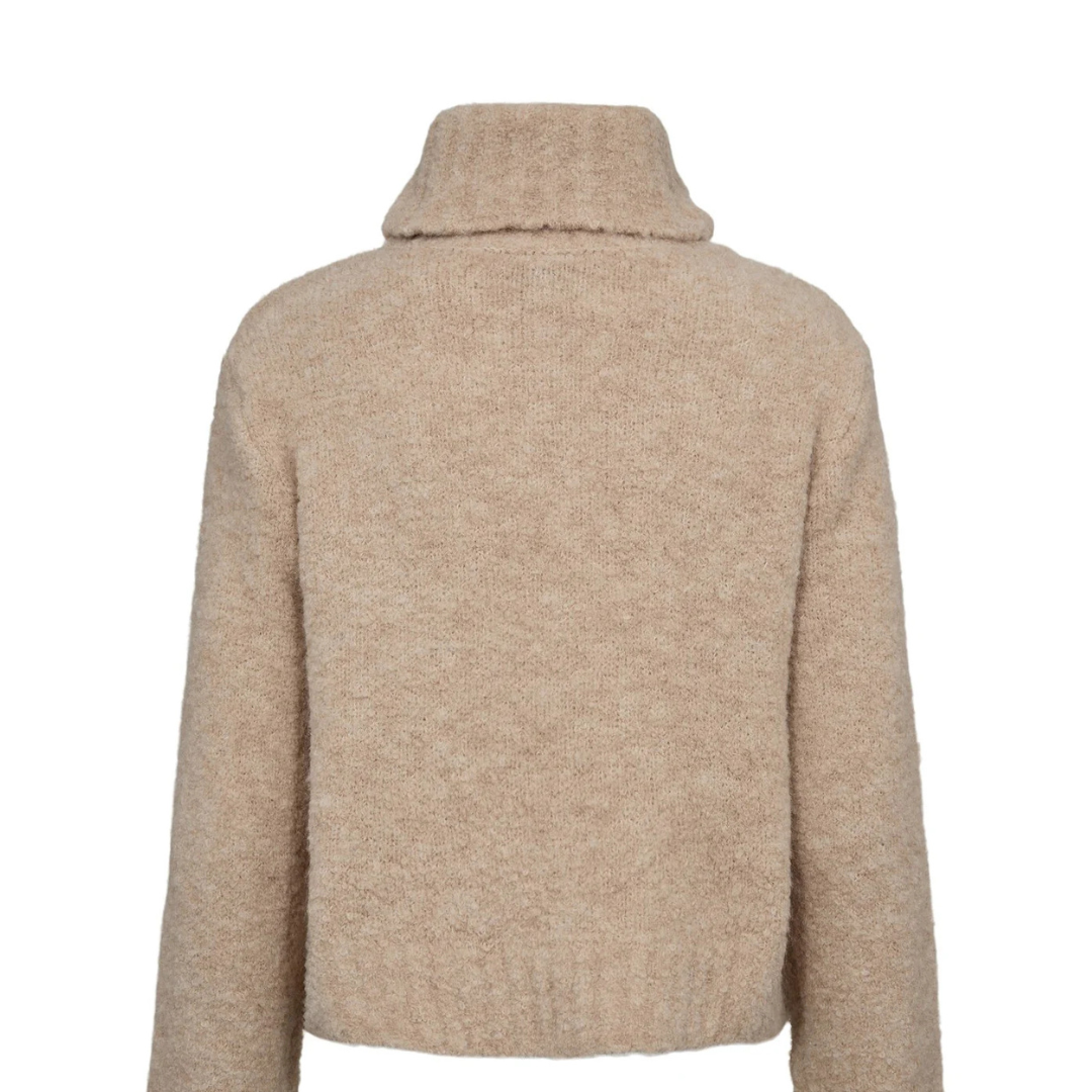 NÜMPH || NUWILLA CROPPED PULLOVER BIRCH MELANGE