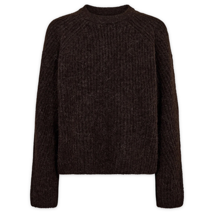 NÜMPH || NUZINDI PULLOVER BLACK COFFEE