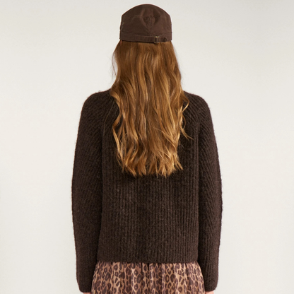 NÜMPH || NUZINDI PULLOVER BLACK COFFEE