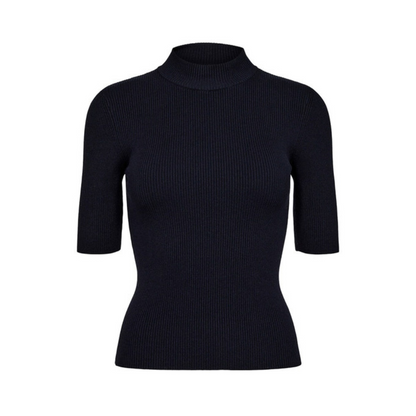 NÜMPH || NUBIA SS PULLOVER CROPPED Caviar