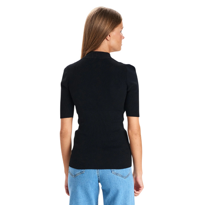 NÜMPH || NUBIA SS PULLOVER CROPPED Caviar