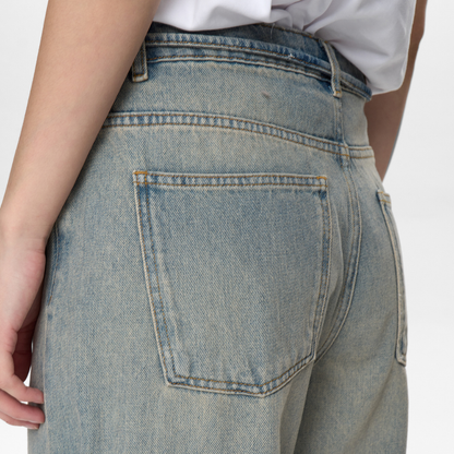 NÜMPH || NUBROOKLYN HR WIDE TINTED JEANS LIGHT TINTED BLUE