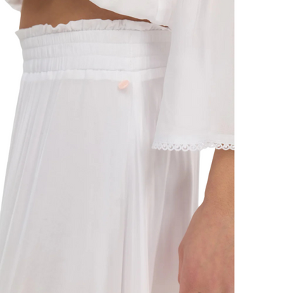 NÜMPH || NUGAYA LONG SKIRT BRIGHT WHITE