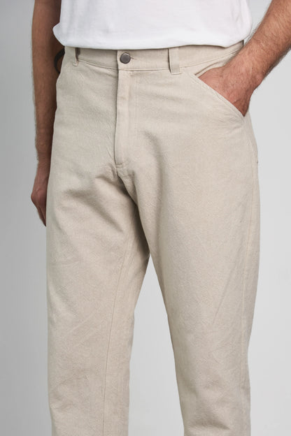 ABOUT COMPANIONS || OLF TROUSERS ECO CANVAS SAND