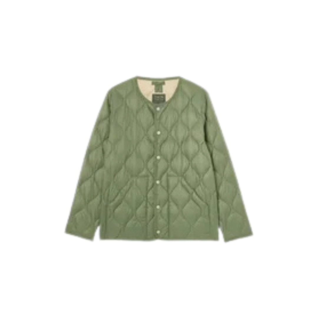 TAION || MILITARY CREW NECK DOWN JKT OLIVE
