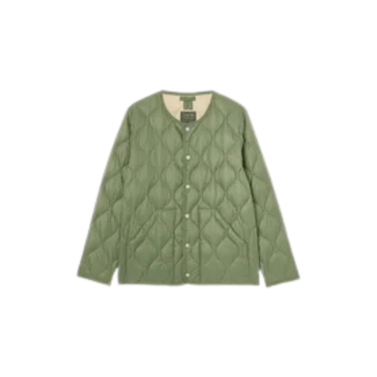 TAION || MILITARY CREW NECK DOWN JKT OLIVE