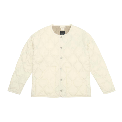 TAION || MILITARY CREW NECK DOWN JKT OFF WHITE