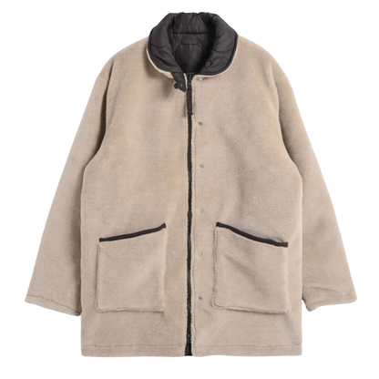 TAION || MILITARY RIVERSIBLE DOWN BOA JACKET CHOCO BEIGE