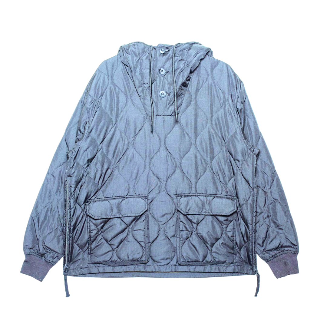 TAION || UNISEX MILITARY PULL OVER HOODIE BLUE DENIM