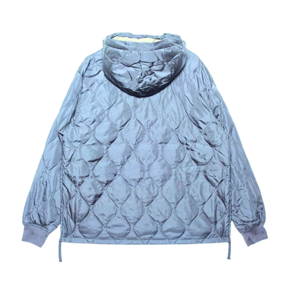 TAION || UNISEX MILITARY PULL OVER HOODIE BLUE DENIM