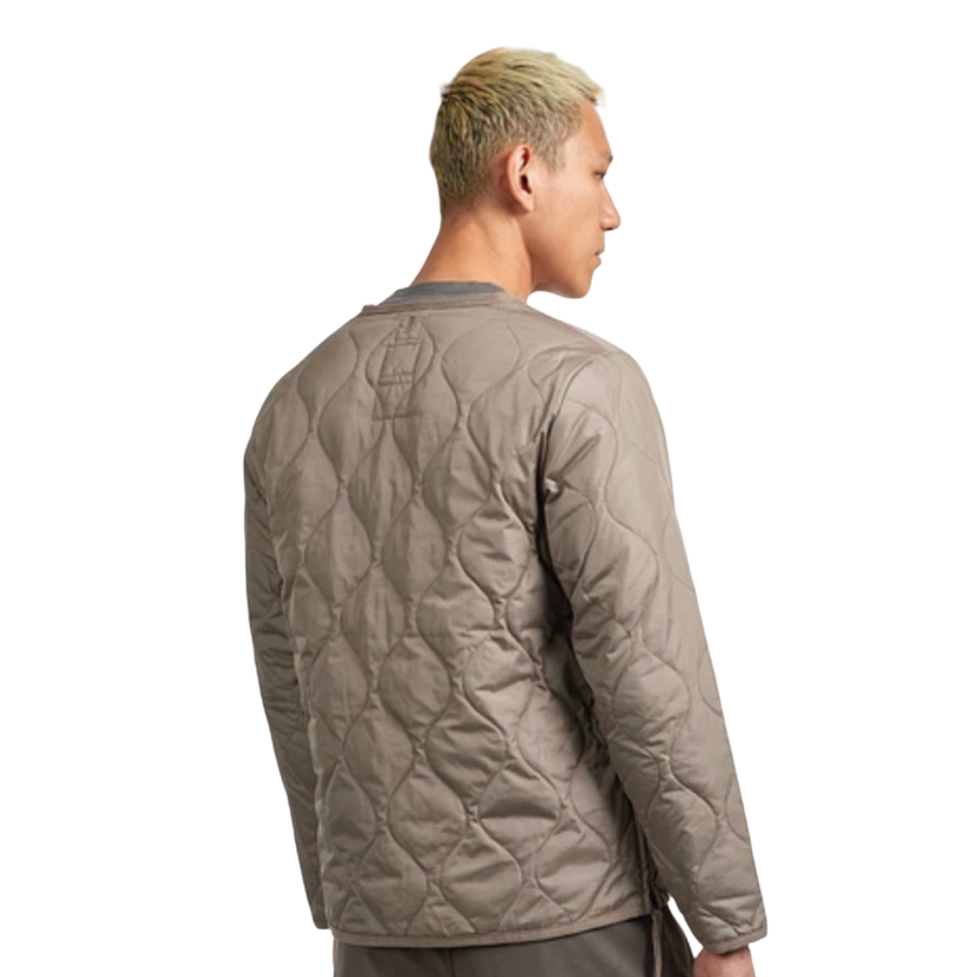 TAION || UNISEX MILITARY ZIP V NECK DOWN JKT L.MOCCA