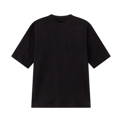 THINKING MU || AIDIN T-SHIRT BLACK HEMP