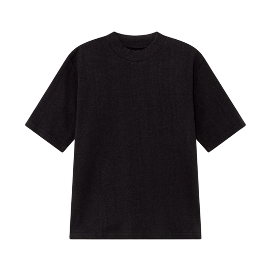 THINKING MU || AIDIN T-SHIRT BLACK HEMP