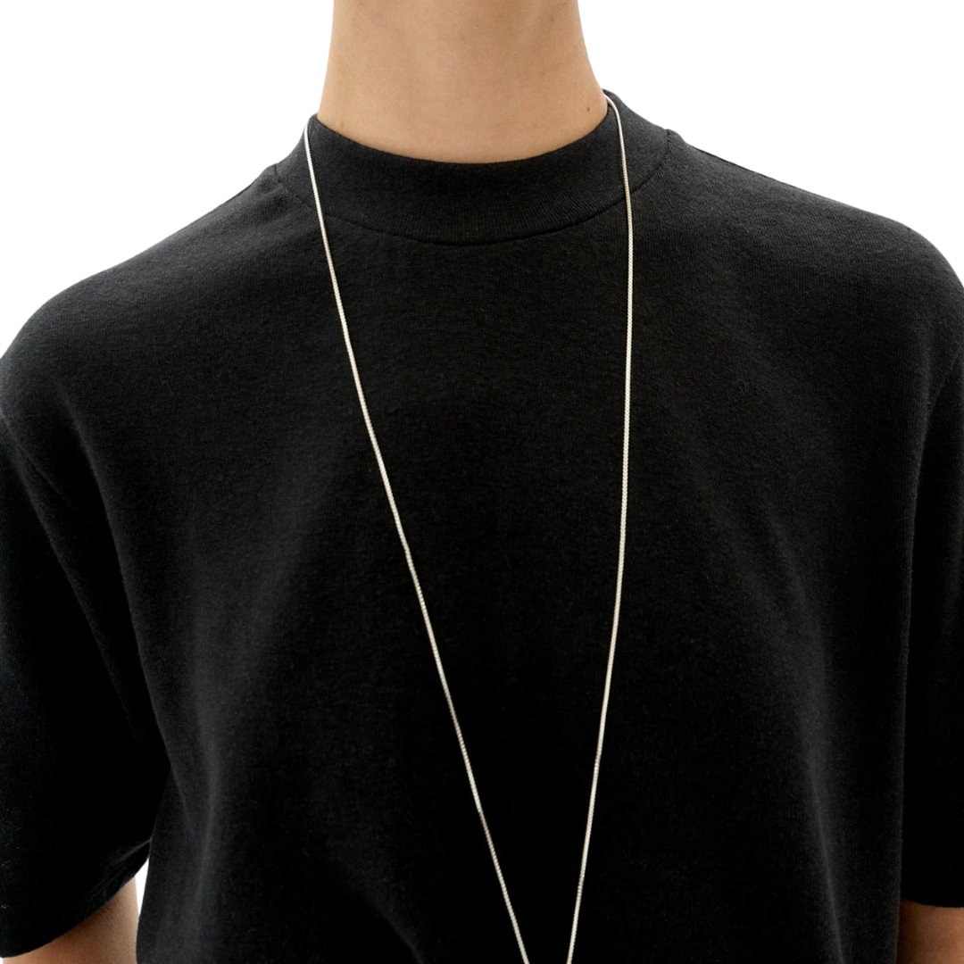 THINKING MU || AIDIN T-SHIRT BLACK HEMP