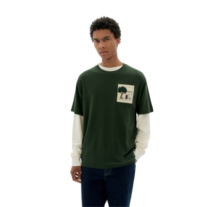 THINKING MU || HOUSE AARON TEE BOTTLE GREEN