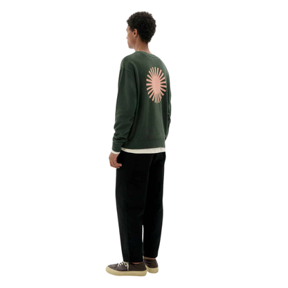 THINKING MU || LEON SWEATSHIRT BOTTLE GREEN