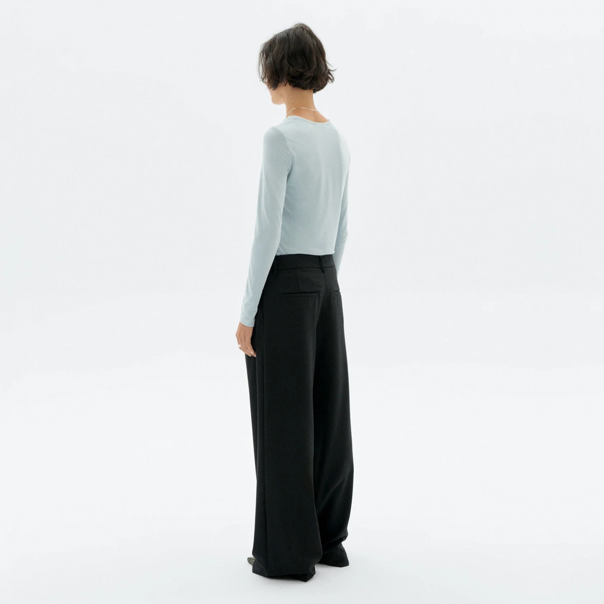THINKING MU || PAT PANTS BLACK WOMAN