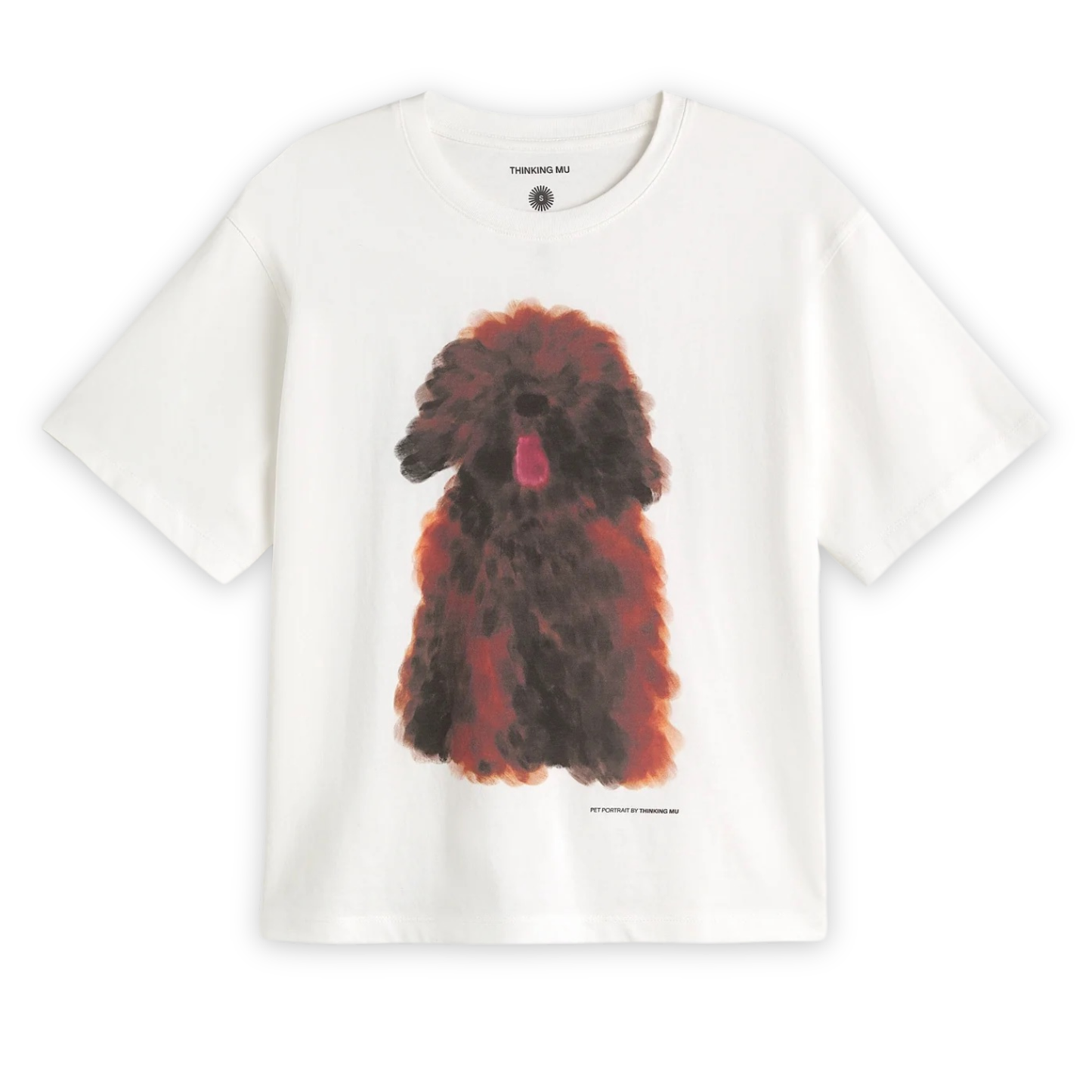 THINKING MU || PET PORTRAIT WHITE LUCIA TEE