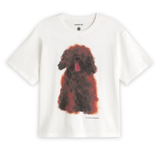 THINKING MU || PET PORTRAIT WHITE LUCIA TEE