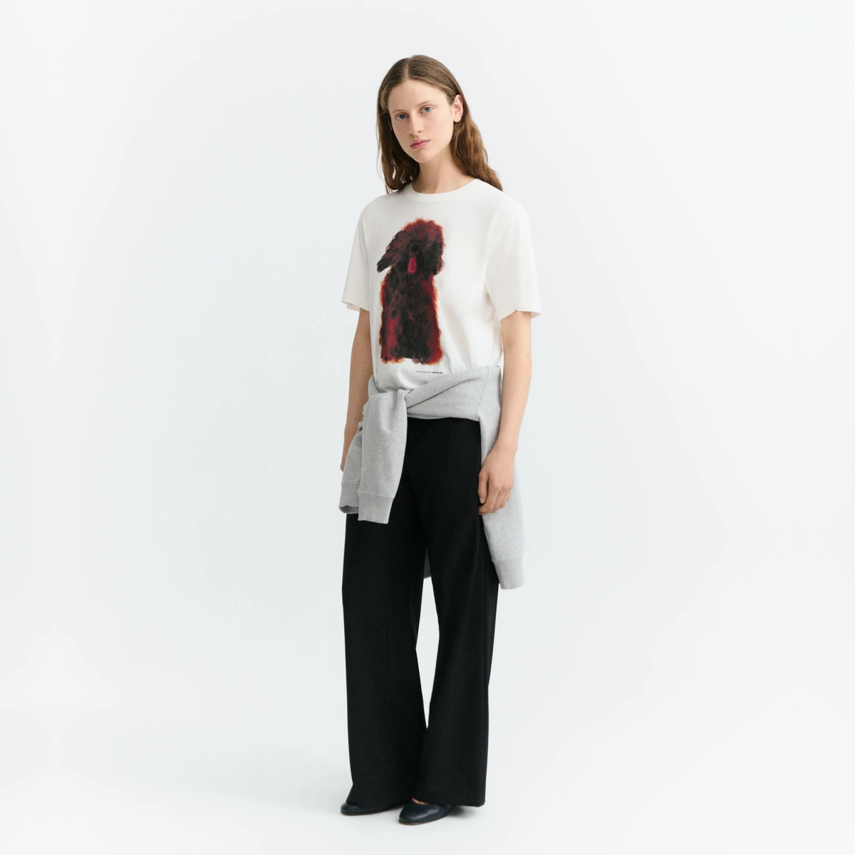 THINKING MU || PET PORTRAIT WHITE LUCIA TEE
