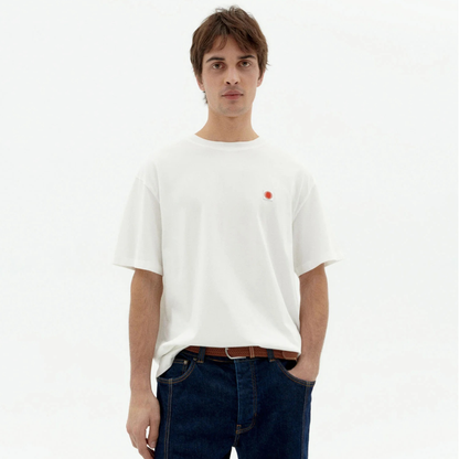 THINKING MU || SOL CONTRAST WHITE TEE MAN