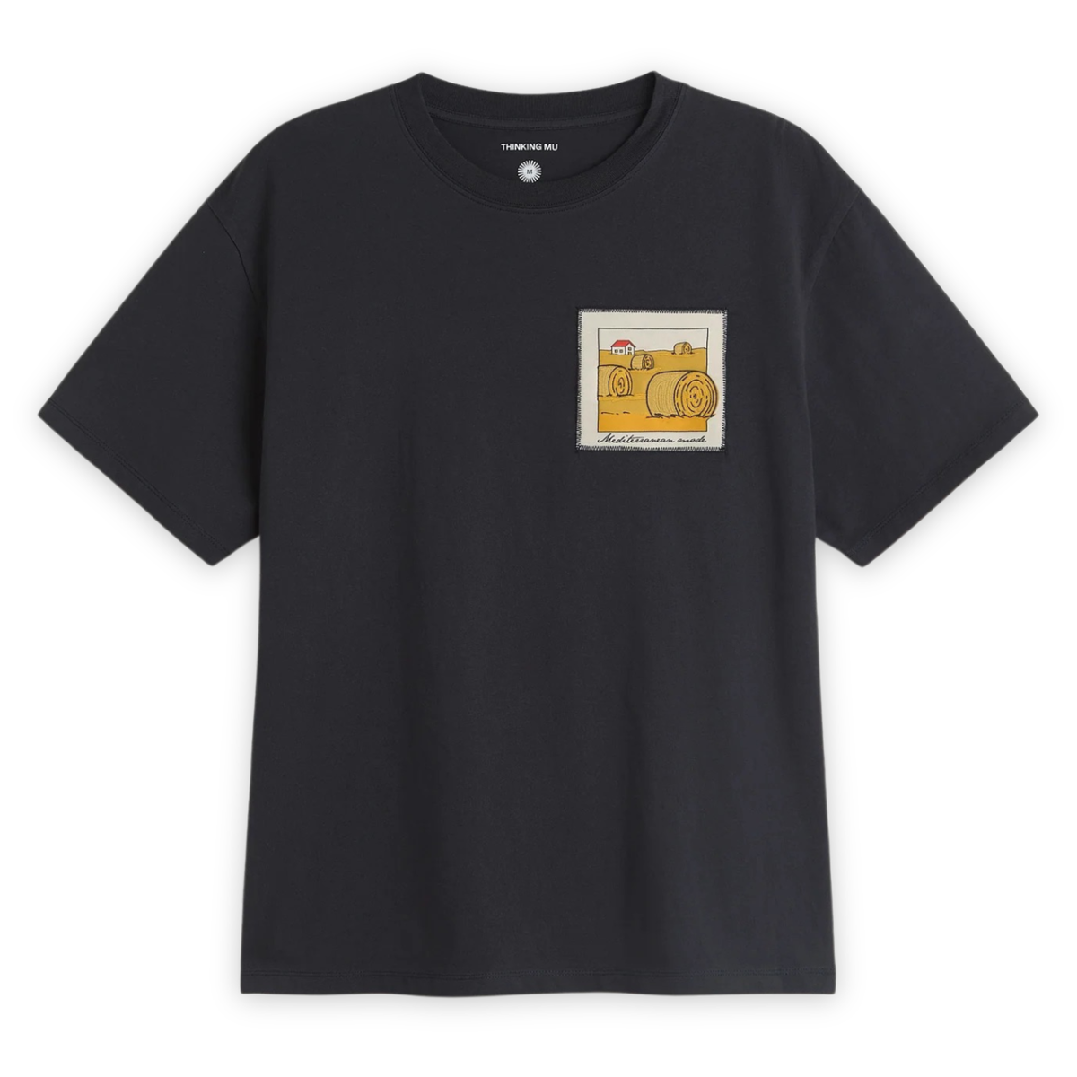 THINKING MU || STRAW CAMP NAVY AARON TEE MEN