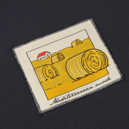 THINKING MU || STRAW CAMP NAVY AARON TEE MEN