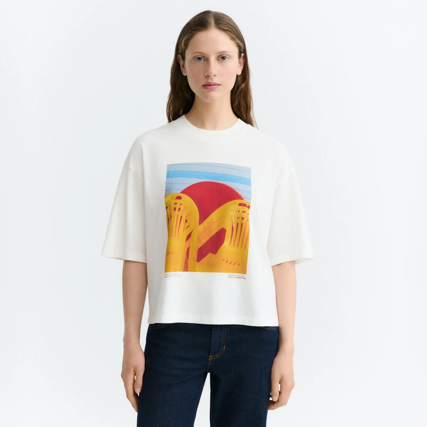 THINKING MU || YOSIGO CHAIR WHITE LENA TEE