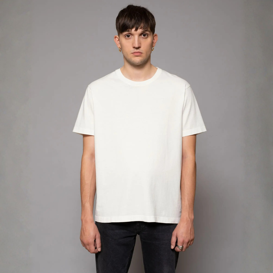 NUDIE JEANS || UNO EVERYDAY T-SHIRT CHALK WHITE