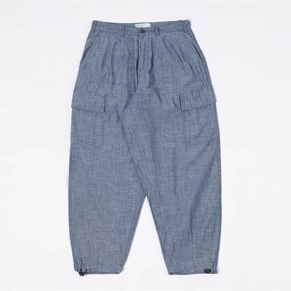 UNIVERSAL WORKS || CHAMBRAY LOOSE CARGO PANT