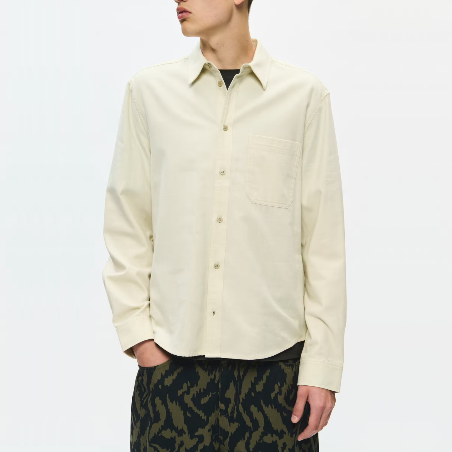 WOOD WOOD || ADRIAN SHIRT SILVER BIRCH
