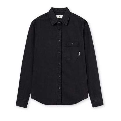 WOOD WOOD || COOPER SHIRT BLACK
