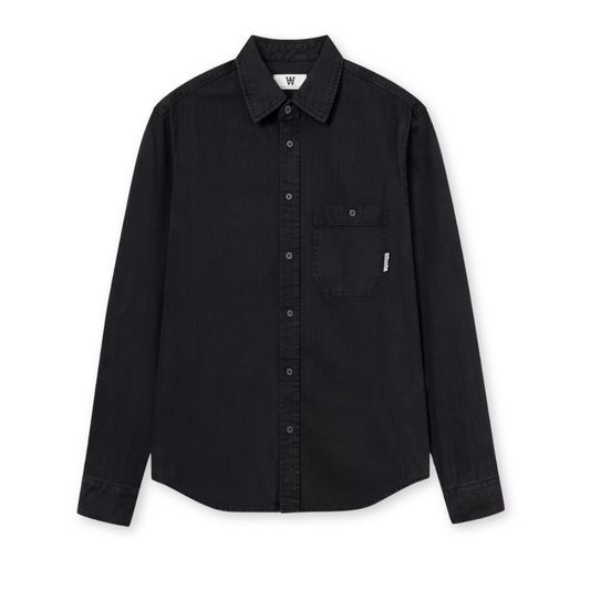 WOOD WOOD || COOPER SHIRT BLACK