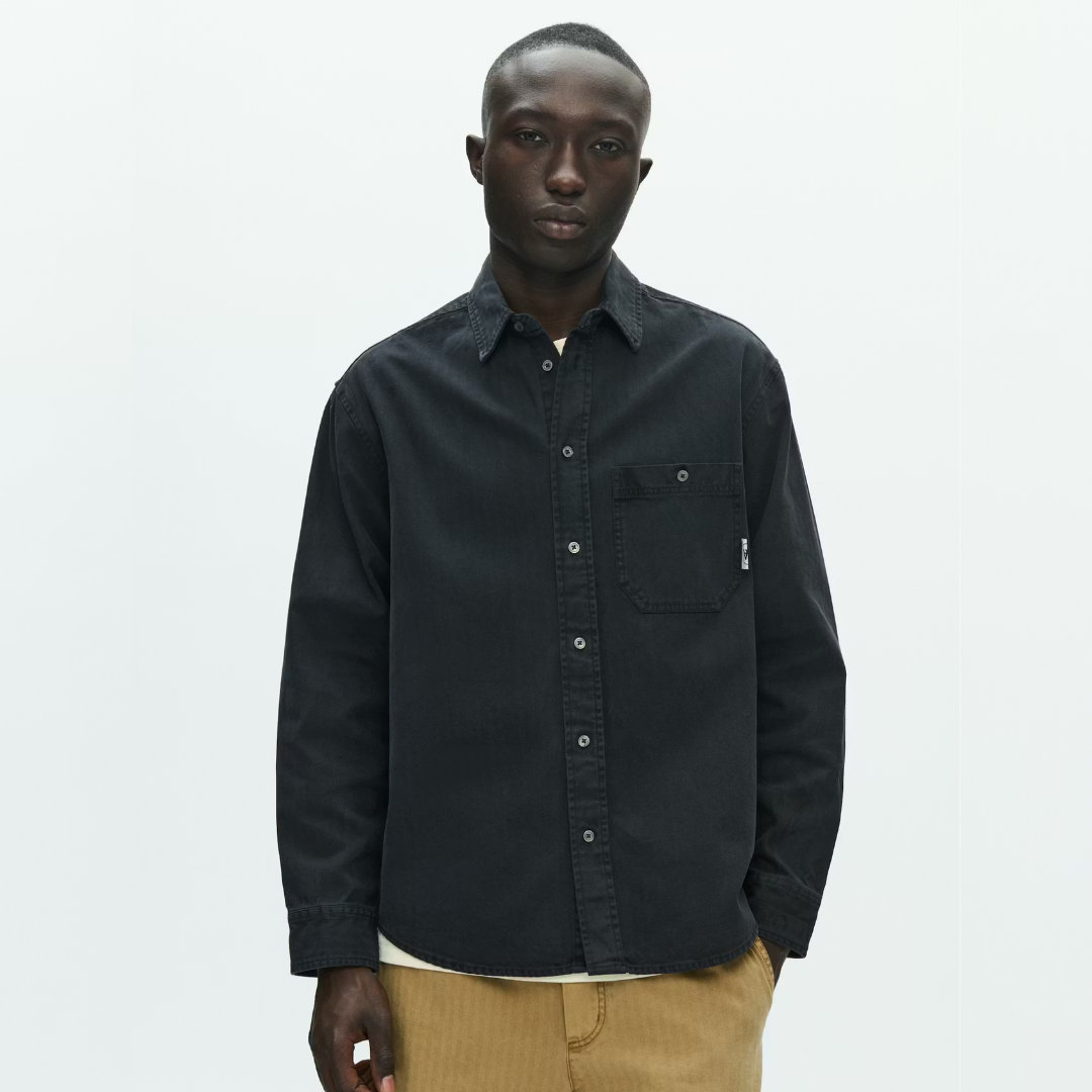 WOOD WOOD || COOPER SHIRT BLACK