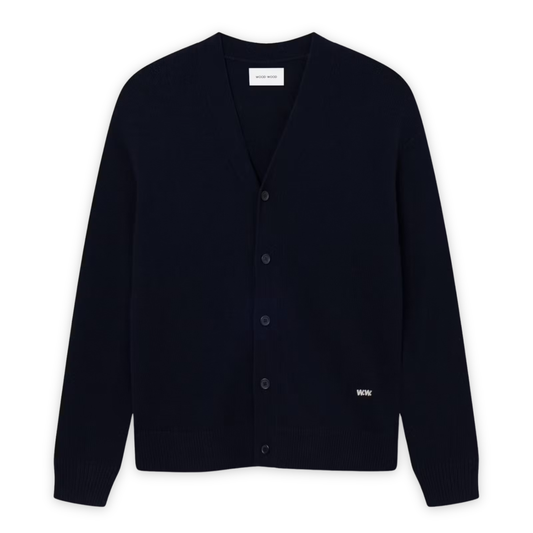 WOOD WOOD || LOGO CARDIGAN SALUTE