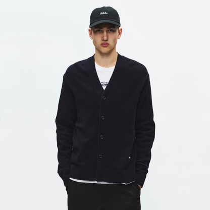 WOOD WOOD || LOGO CARDIGAN SALUTE