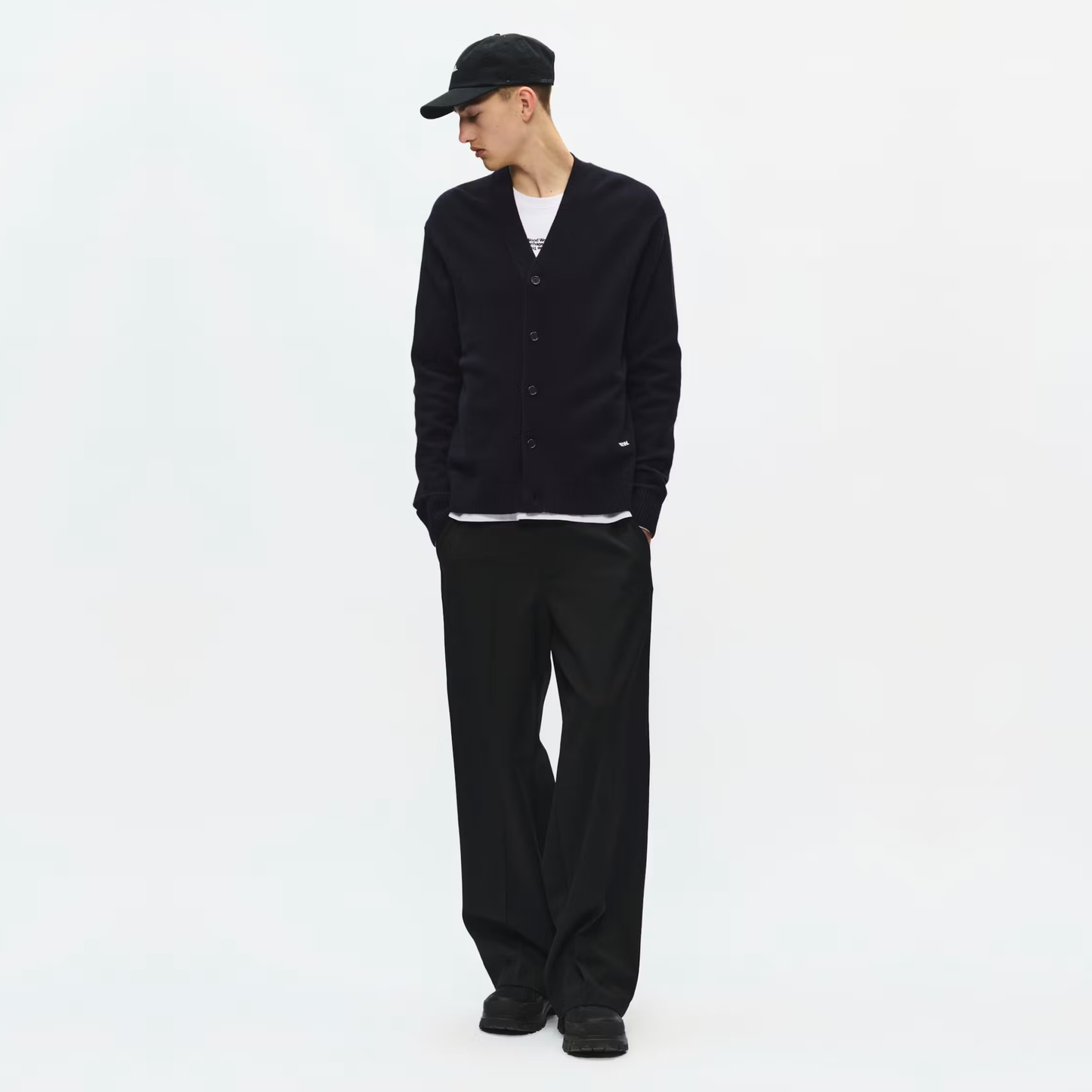 WOOD WOOD || LOGO CARDIGAN SALUTE