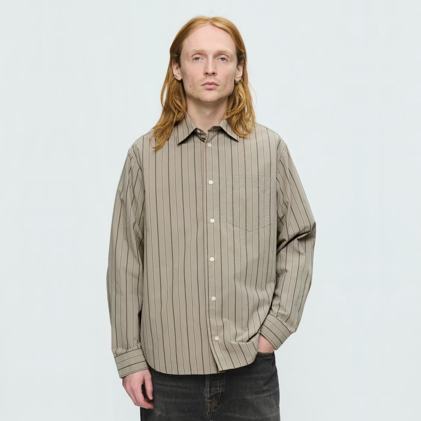 WOOD WOOD || NICO SHIRT TREK STRIPE