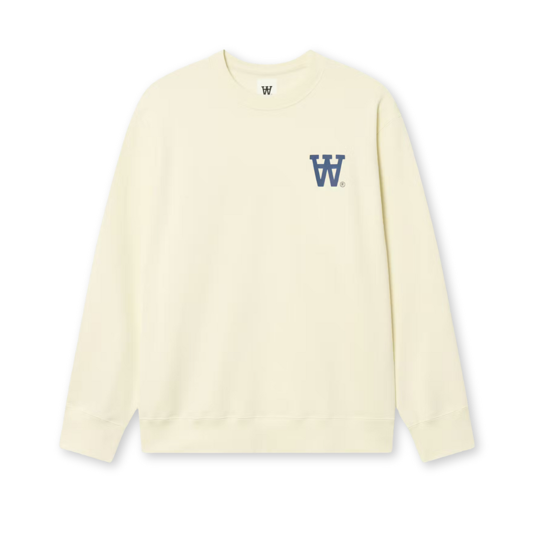 WOOD WOOD || NOEL AA CHEST PRINT SWEATSHIRT TUTLEDOVE