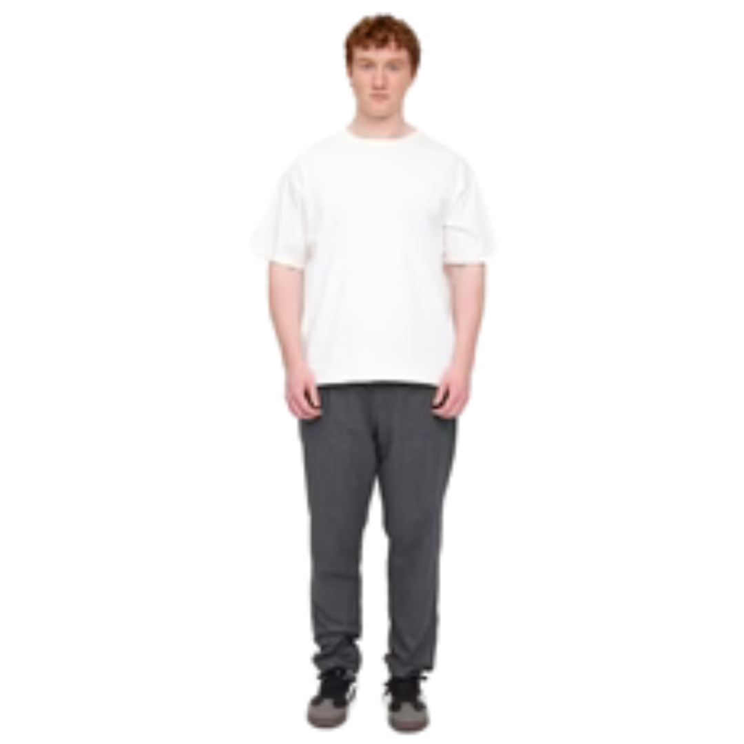 MAZINE || TAPERED FLANNEL PANTS ANTHRACITE MEL.