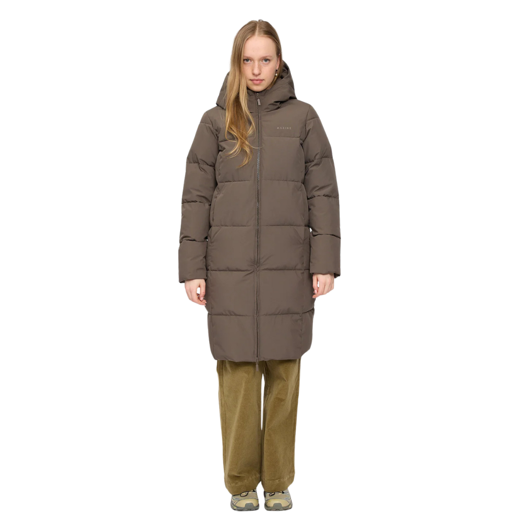 MAZINE || BASIC PUFFER COAT Olive Brown