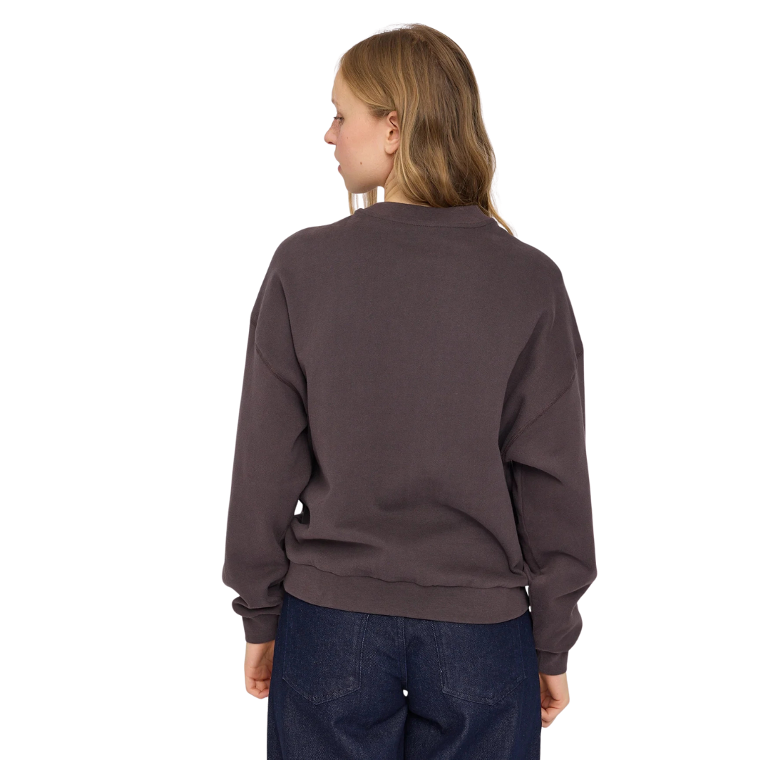 MAZINE || BASIC SWEATSHIRT EGGPLANT