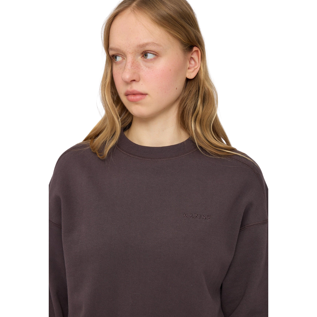 MAZINE || BASIC SWEATSHIRT EGGPLANT